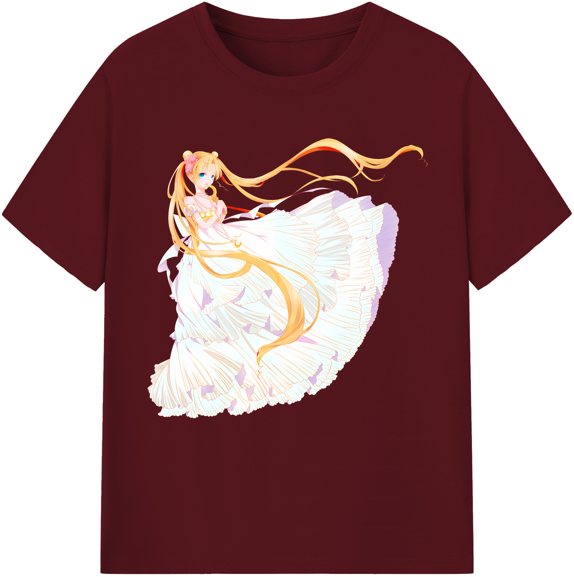 （画像用） 美少女戦士セーラームーン 愛野 美奈子 あいの みなこ Sailor Moon Aino Minako 綿100％半袖Tシャツ（フロントプリント）
